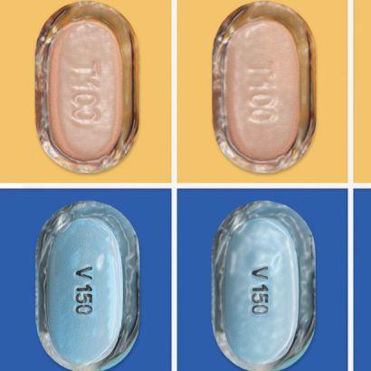 A package of Trikafta pills.