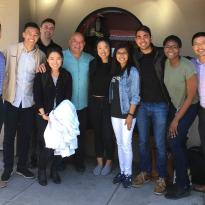 Professor Burchard Hosts Student Leaders at Lunch
