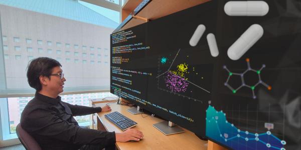 Liang Zhao in lab